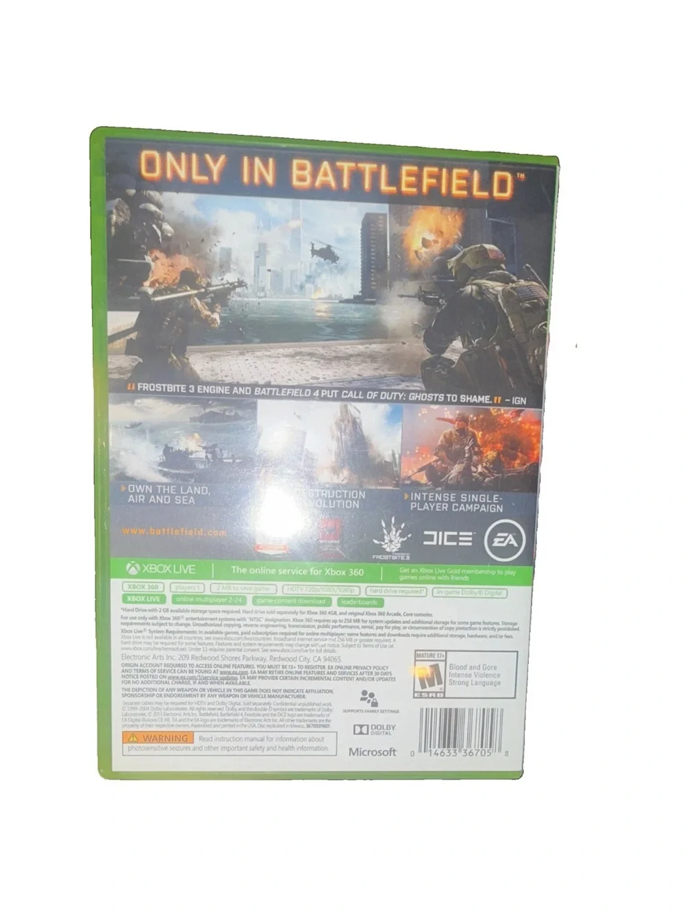 Battlefield 4 - Xbox 360 (Green) - EA